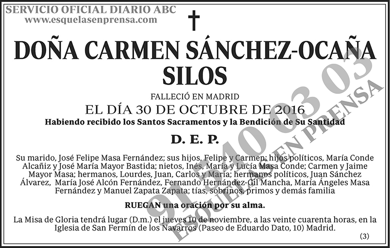 Carmen Sánchez-Ocaña Silos